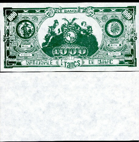 1000 francs  (80) AU Banknote